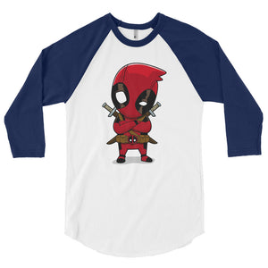3/4 sleeve raglan Deadpool T-shirt for Men