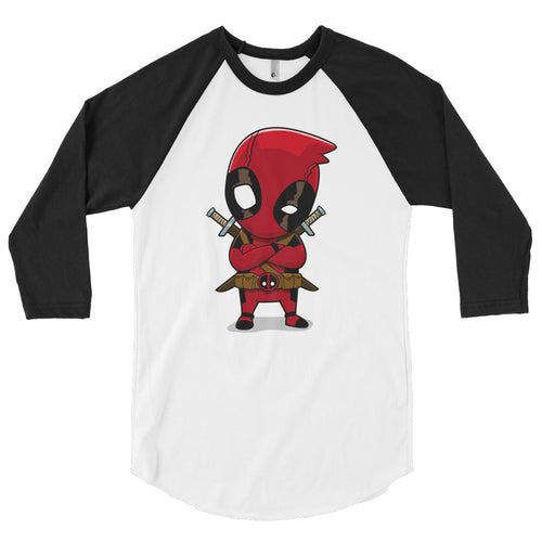 3/4 sleeve raglan Deadpool T-shirt for Men