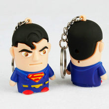 Hot LED Superman Sound Flashlight Keychain