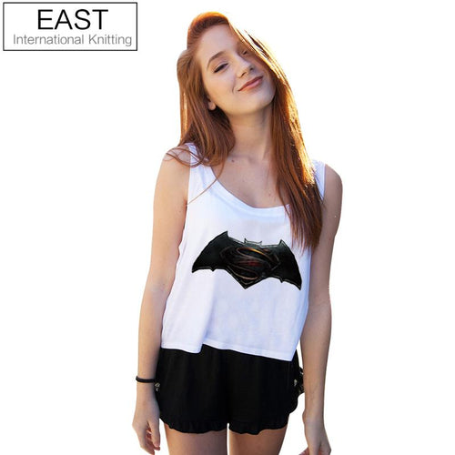 Superman Vs Batman New Design Summer Crop Top For Girls