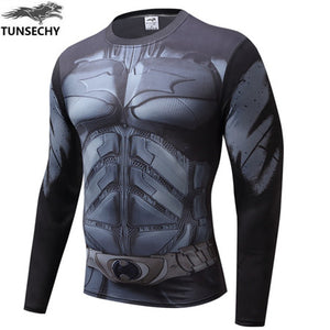 Superman Tight Long Sleeve T-Shirt for Men