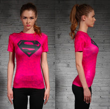 Superman Fitness Tshirt for Women/Girl