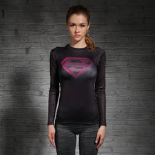 Superman/Batma Long Sleeve T Shirt for Girl/Women