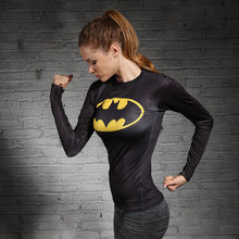 Superman/Batma Long Sleeve T Shirt for Girl/Women