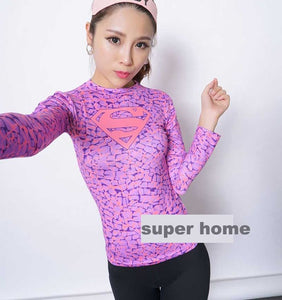 High quality Long Sleeve Superman T-shirt for Women