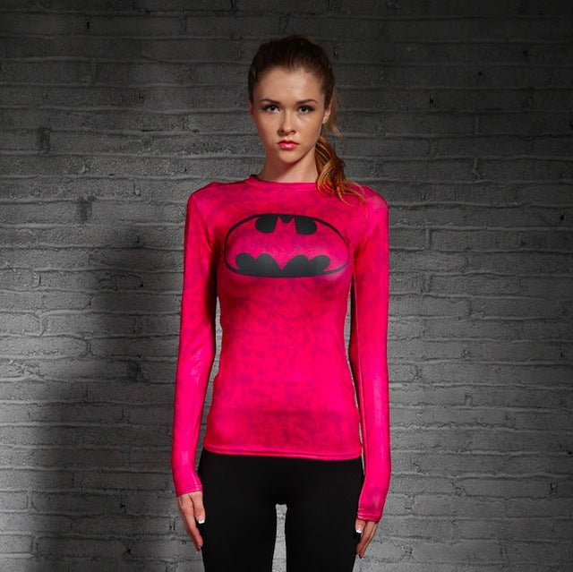 High quality Long Sleeve Superman T-shirt for Women