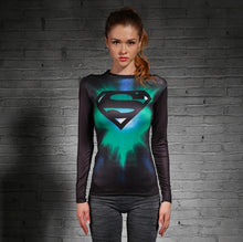 High quality Long Sleeve Superman T-shirt for Women