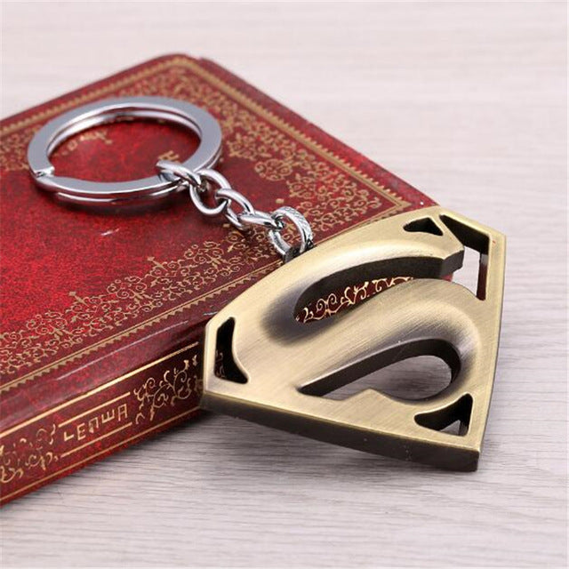 Movie Superman Keychain Superhero S Logo