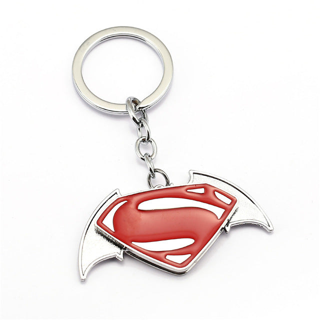Superman Spider Man Rotatable Keychain Car Key Chain