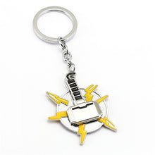 Superman Spider Man Rotatable Keychain Car Key Chain