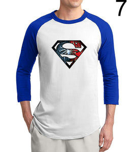 Superman Series Three Quarter Sleeve T-Shirt for Men