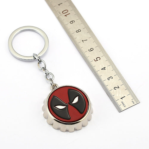 Red Deadpool Bottle Opener Keychain