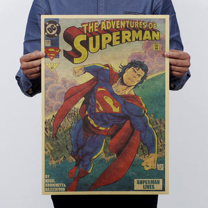 Superman back/classic Cartoon movie poster 51 x 35.5 cm